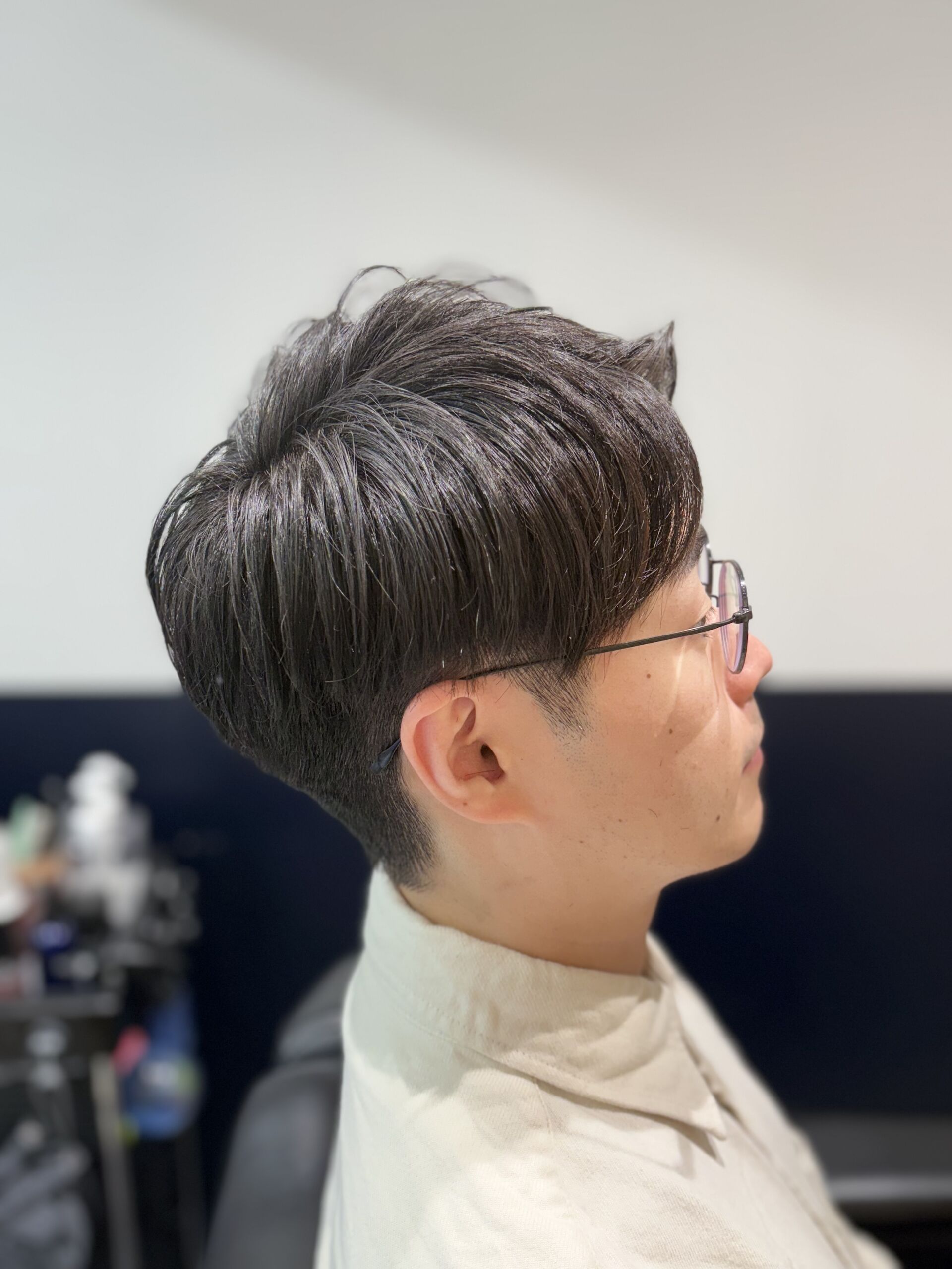 ビジネスツーブロック×アップバングショート