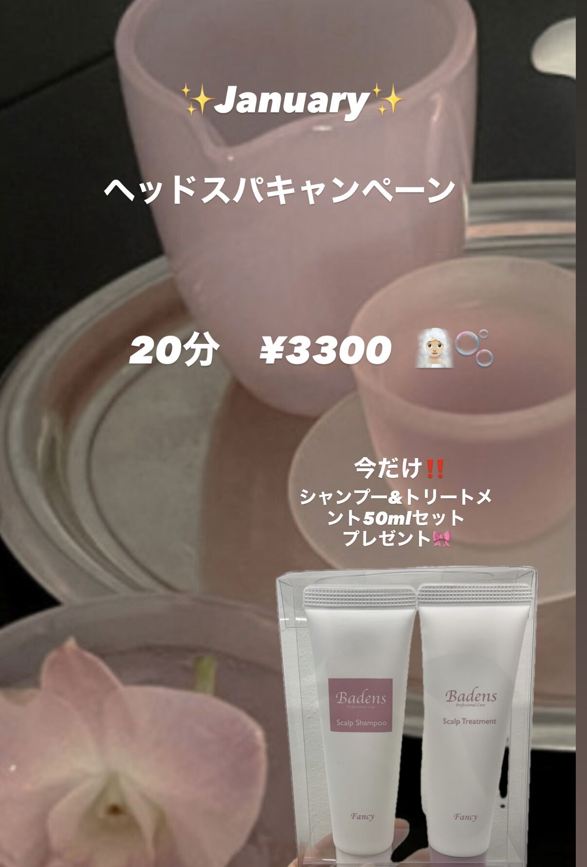 January ヘッドスパキャンペーン